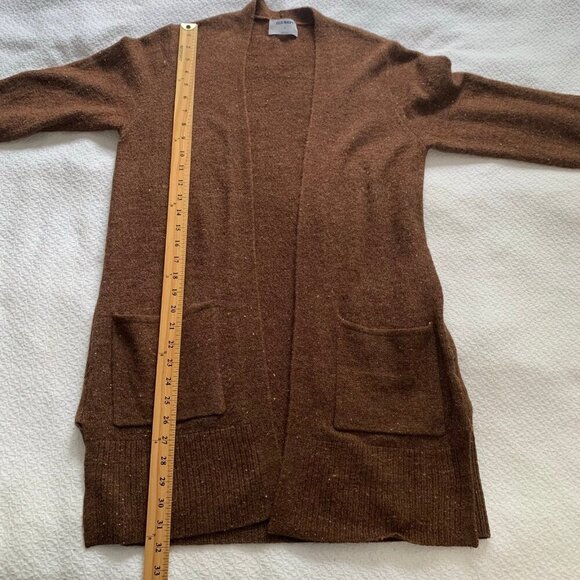Old Navy brown long sleeve open front stretch cardigan sweater - Medium - Picture 8 of 8